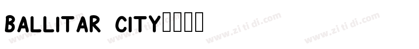 ballitar city字体转换